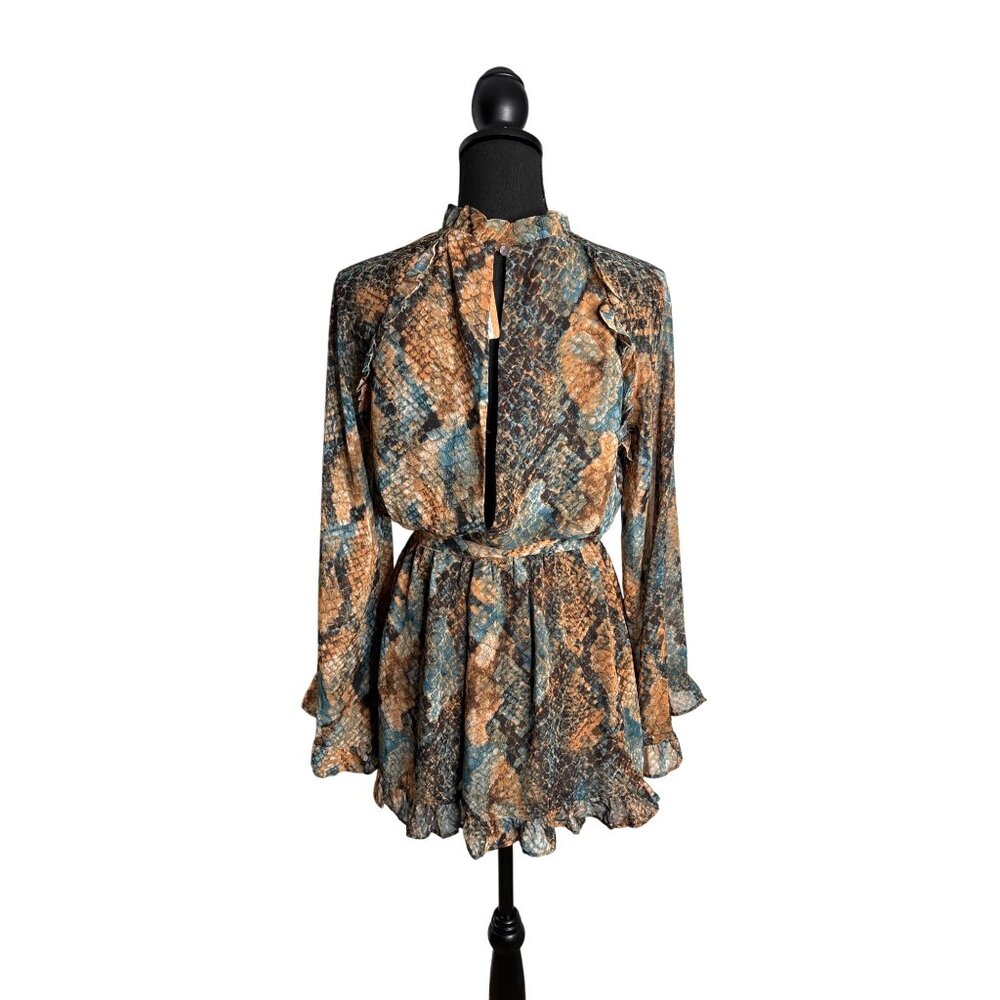 Vestique Women's Enough is Enough Romper Reptile Print M NWT - Picture 3 of 12